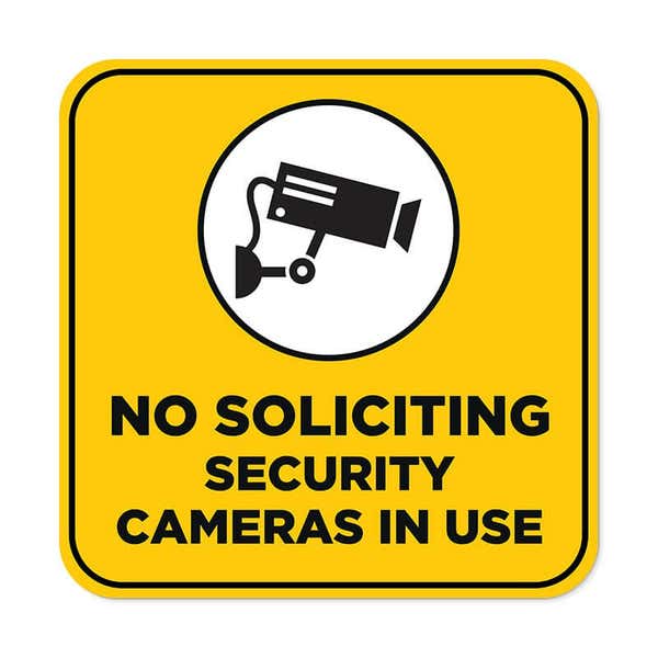 Video Surveillance Sign | No Soliciting Signs