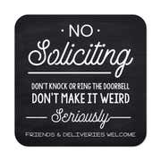 Funny No Soliciting Signs Chalkboard Design