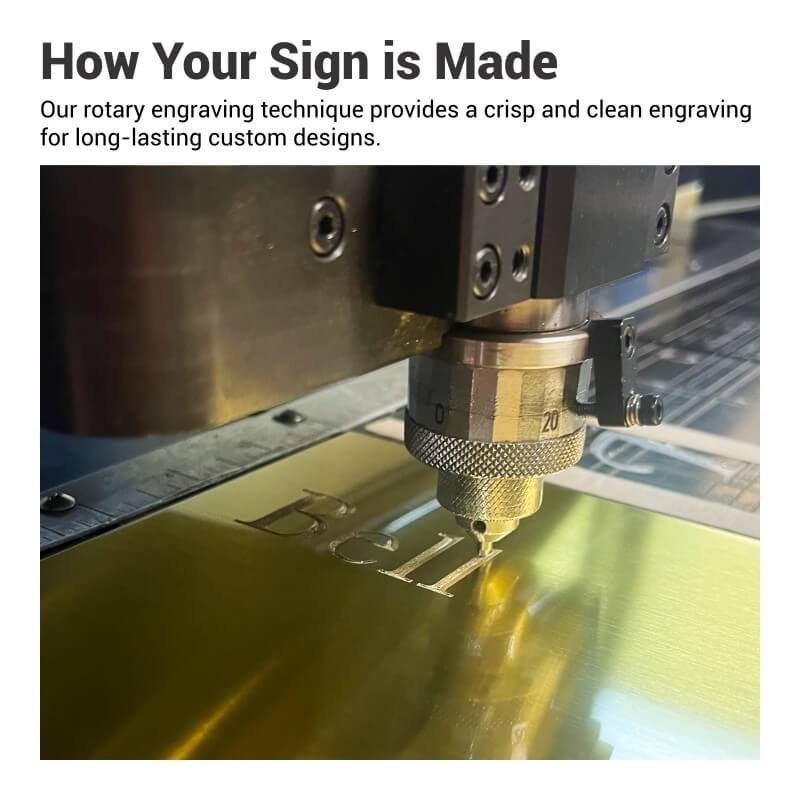 How engraved brass plaques are made
