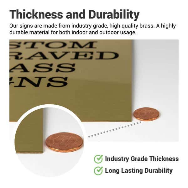 How engraved brass plaques are made