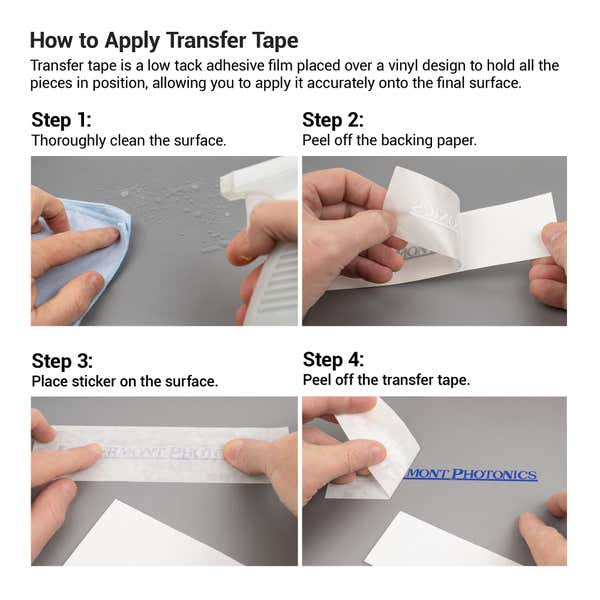 The 4-step process of how to properly use transfer tape