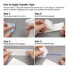 The 4-step process of how to properly use transfer tape