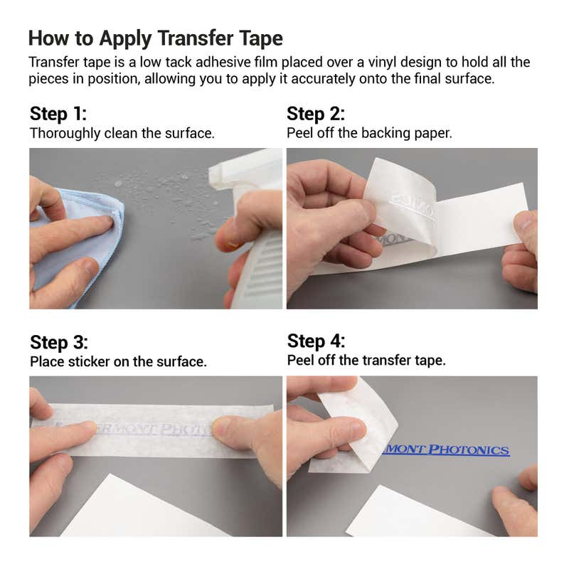 The 4-step process of how to properly use transfer tape