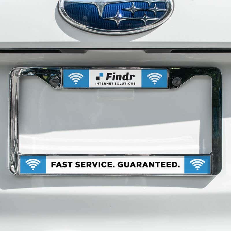 Design Your Own License Plate Frame