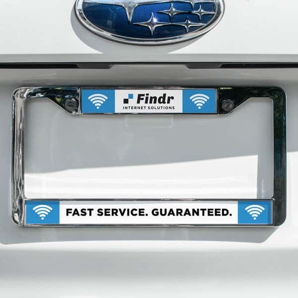 Design Your Own License Plate Frame