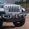American Flag and Eagle front license plate on a Jeep
