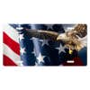 American Flag and Eagle - Patriotic Front License Plate