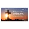 Philippians 4:13 All Things Through Christ - Religious Front License Plate