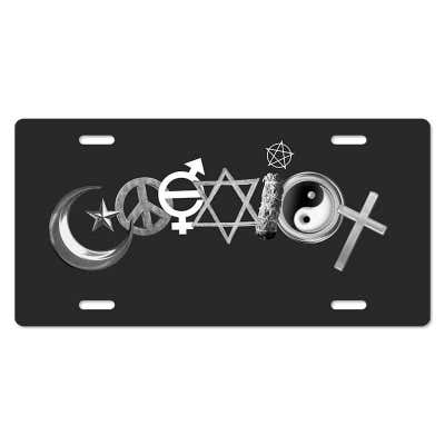 Custom License Plate with Pink Orchid Flowers