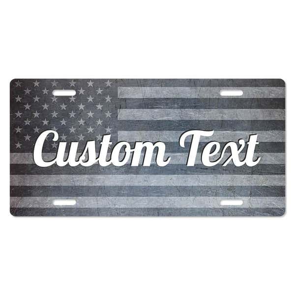 American Flag - Custom Front License Plate