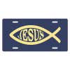Jesus Fish Ichthys Symbol - Religious Front License Plate