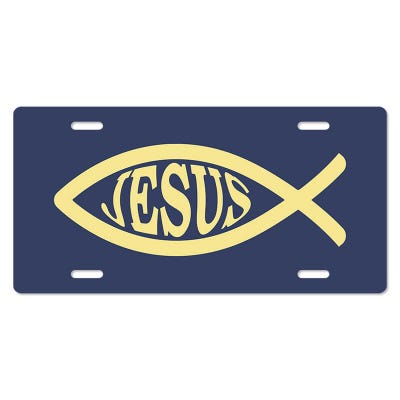 Custom License Plate with Pink Orchid Flowers