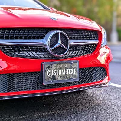 Military Camo - Custom Front License Plate - alternate view