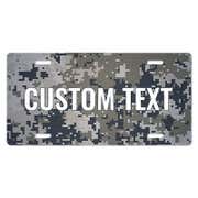 Military Camo - Custom Front License Plate