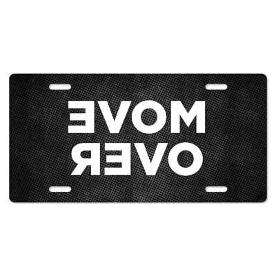 Custom License Plate with Pink Orchid Flowers
