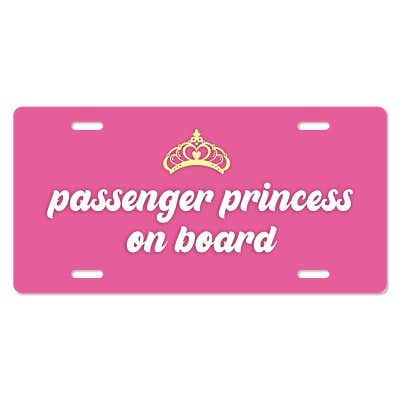Custom License Plate with Pink Orchid Flowers