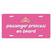 Passenger Princess - Cute Front License Plate