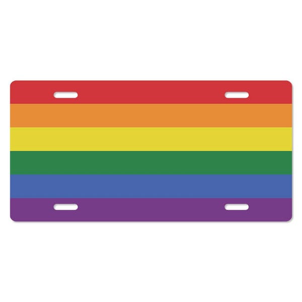 LGBTQ Pride Front License Plate