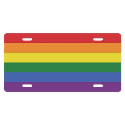 LGBTQ Pride Front License Plate