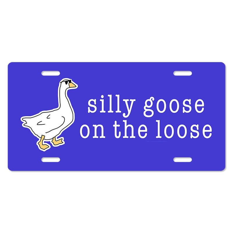 Silly Goose - Cute Front License Plate