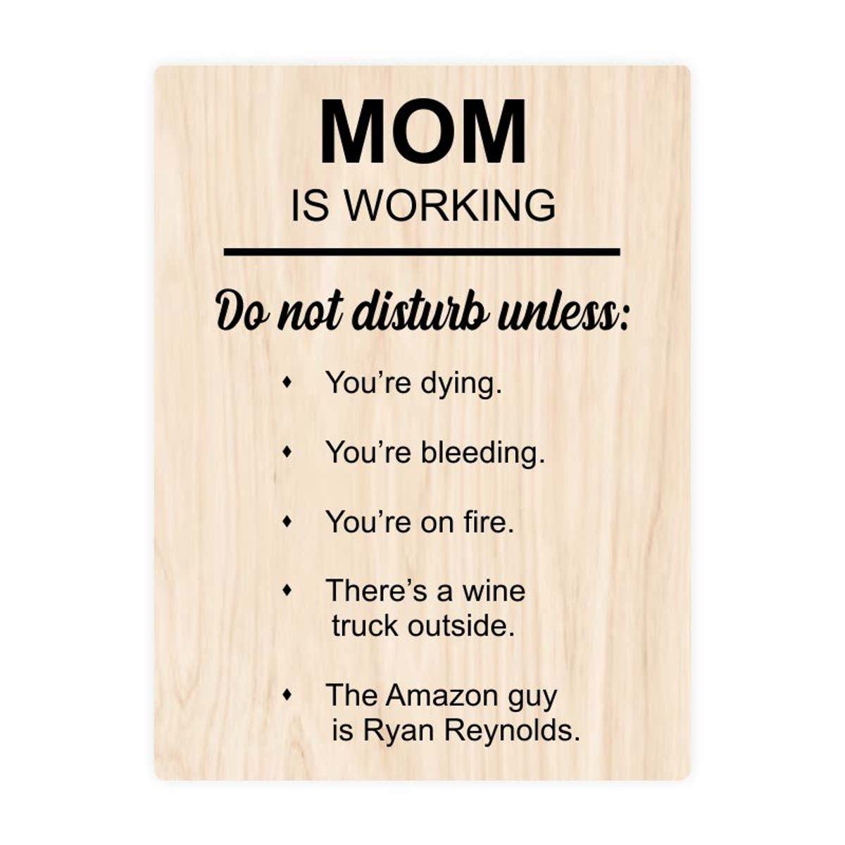 Mom Is working