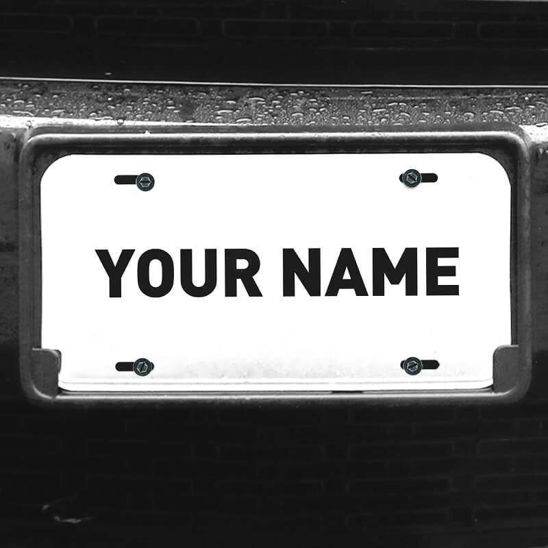 Personalized Name Front Licenese Plate - CustomSigns.com