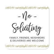 Pretty No Soliciting Sign | Floral Design