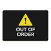 Out of Order Sign with Caution Symbol