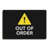 Out of Order Sign with Caution Symbol