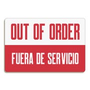 Out of Order/Fuera De Servicio Sign