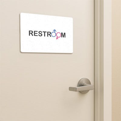 All Gender Restroom Sign - alternate view