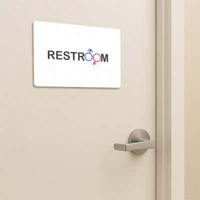 All Gender Restroom Sign - alternate view