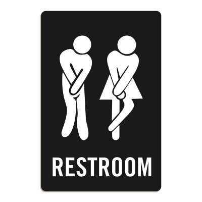 Funny Bathroom Sign All Gender Restroom