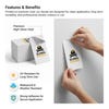 The features and benefits of the premium vinyl decals such as weatherproof, UV resistant, and strong adhesive