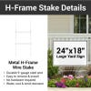 Infographic displaying the H-stake and its benefits