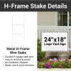 Infographic displaying the H-stake and its benefits