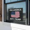 Pro America Anti-Trump Yard Sign in a Window