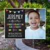 Officially a Kindergarten Graduate Graduation Yard Sign Next to Pavement