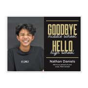 Goodbye Middle School Hello High School Custom Middle School Graduate Yard Sign