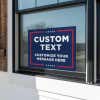 Custom Text Trump Yard Sign in a Window