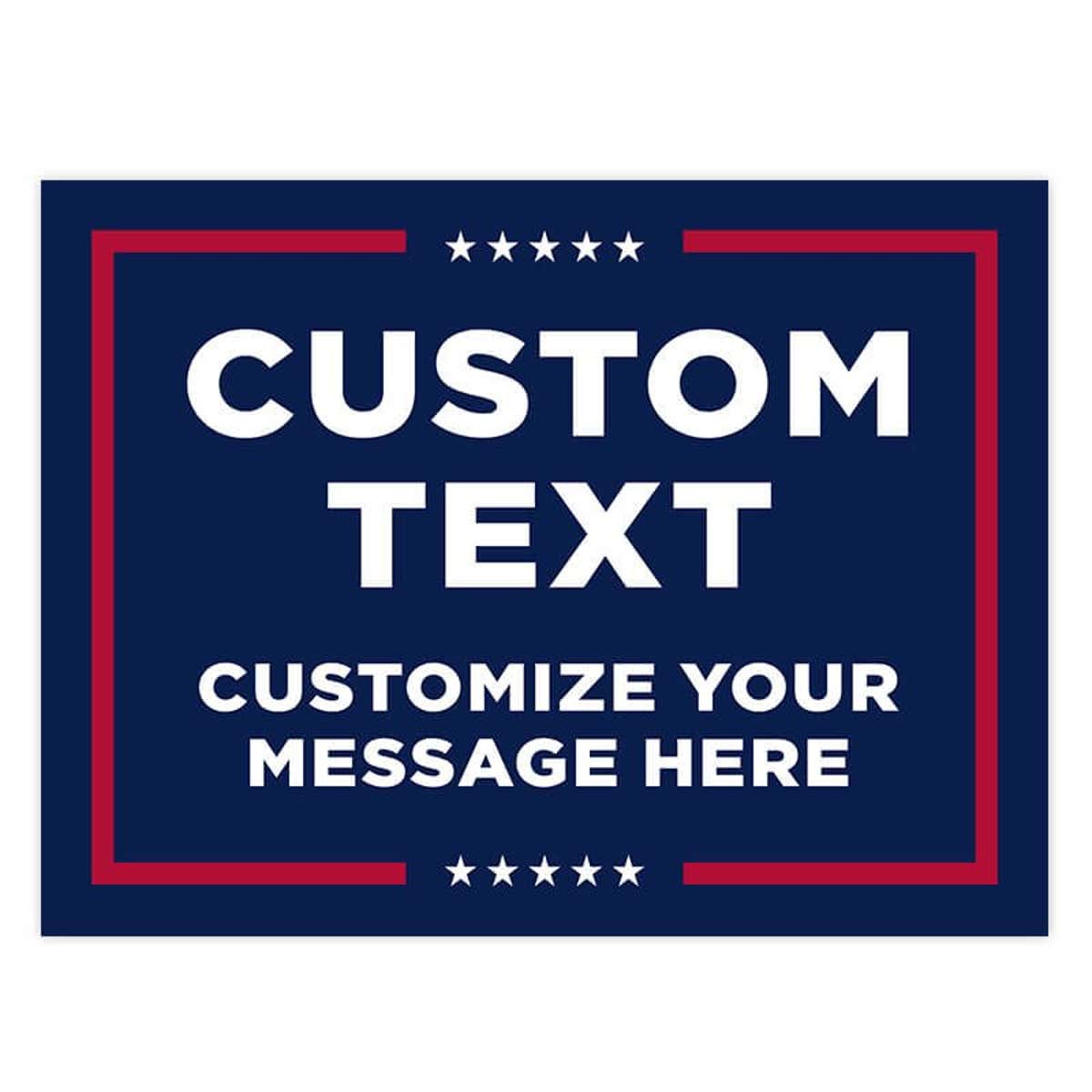 Custom Text Trump Yard Sign