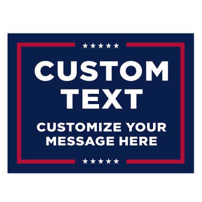 Custom Text Trump Yard Sign