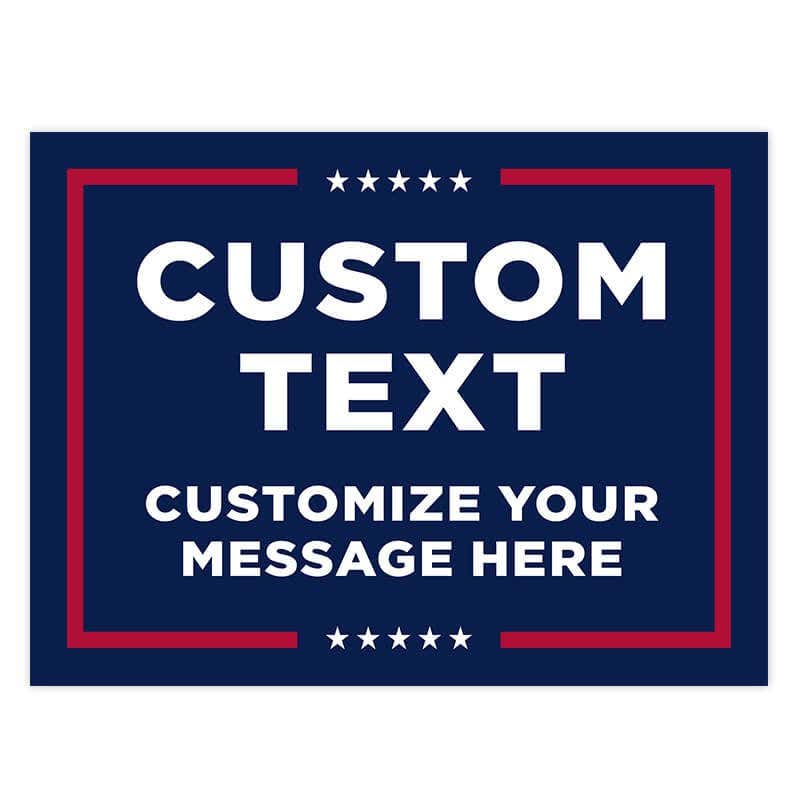 Custom Text Trump Yard Sign