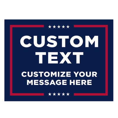 Custom Text Trump Yard Sign