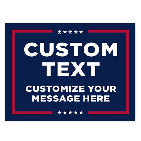 Custom Trump Yard Sign