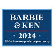 Barbie and Ken Funny Political Yard Sign