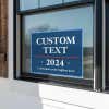 Custom Political Opinion Yard Sign in a Window