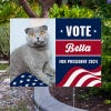 Custom Photo Funny Political Yard Sign Next to Pavement