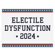 Electile Dysfunction Funny Political Yard Sign