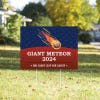 Giant Meteor Funny Political Yard Sign in a Sunny Yard